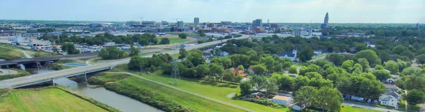 salt creek levee from above