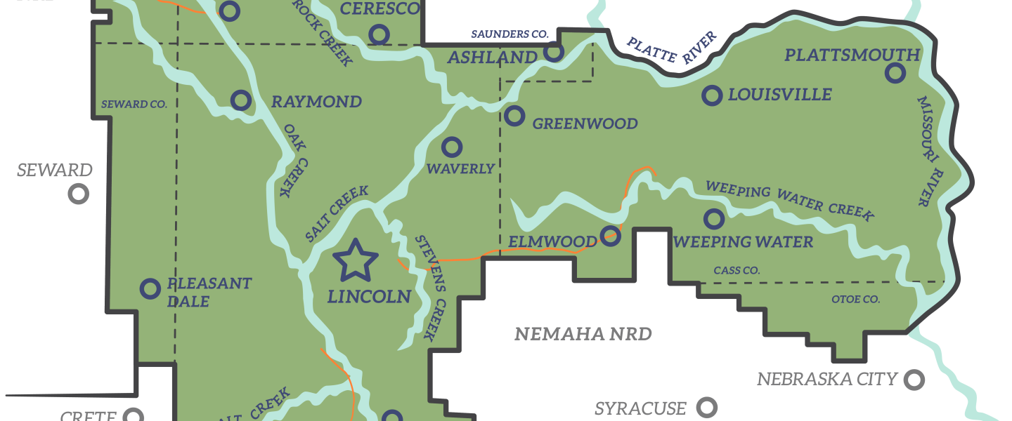 Lower Platte South Natural Resources District map