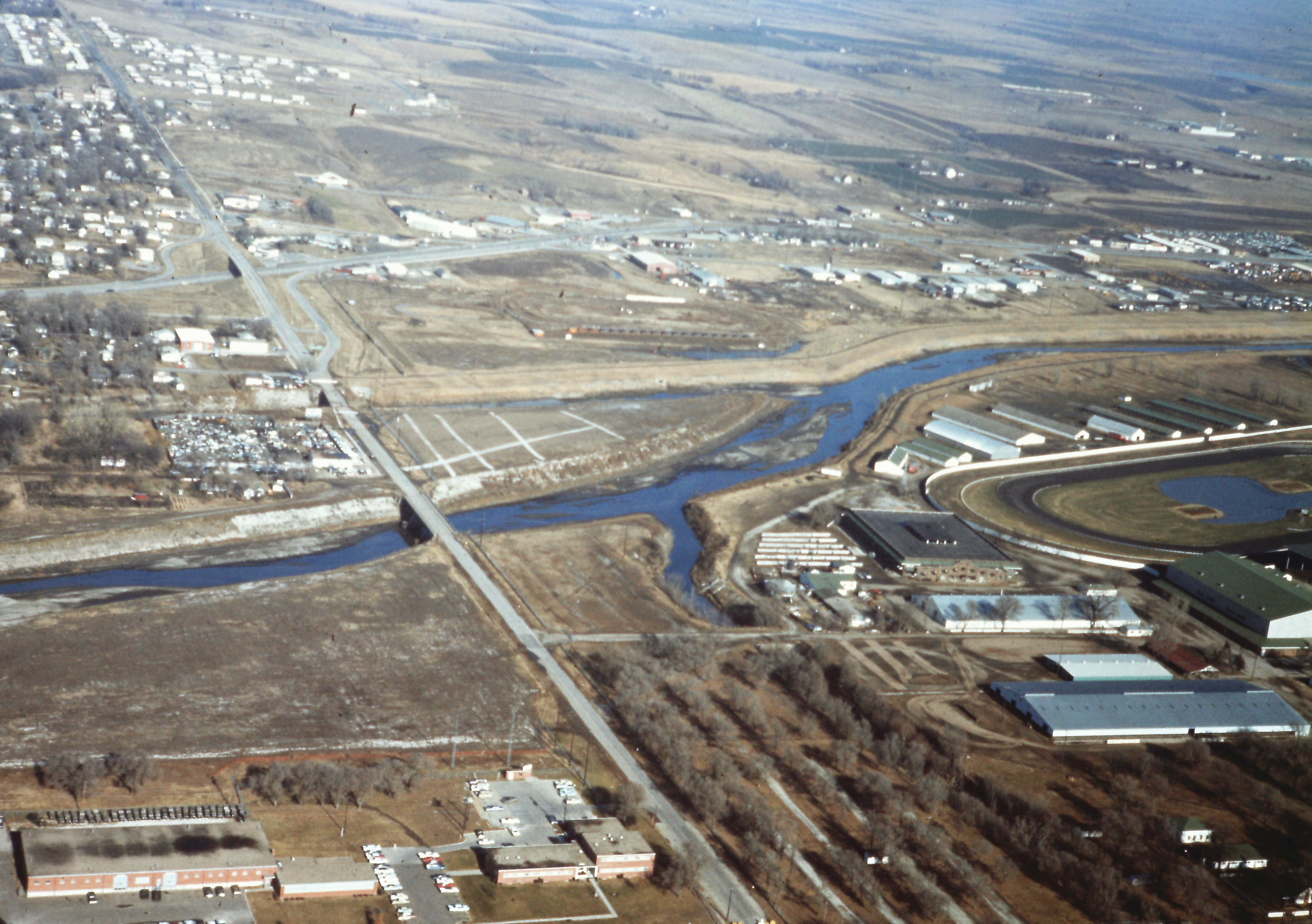 Salt Creek looking north from 14th Street in 1965